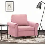 vidaXL Sessel Rosa Samt 60 x 60 x 60 cm Rosa