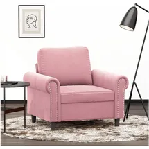 vidaXL Sessel Rosa Samt 60 x 60 x 60 cm Rosa