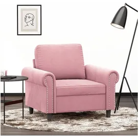 vidaXL Sessel Rosa Samt 60 x 60 x 60 cm Rosa