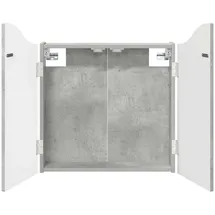 vidaXL Dartboard Schrank Betongrau 56 x 12 x 63 cm Holzwerkstoff