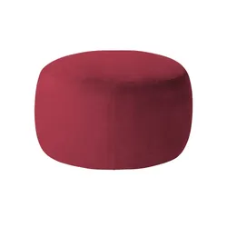 Samt Hocker  Amadi ¦ rot ¦ Maße (cm): B: 60 H: 40