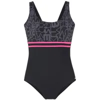 VENICE BEACH Badeanzug Damen schwarz-grau Gr.54