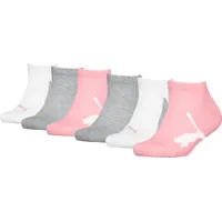 Puma Sneakersocken 6 Paar Pink/Grau 31-34
