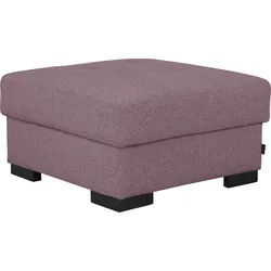 Stauraumhocker HOME AFFAIRE "Tulio", rot (weinrot), B:80cm H:45cm T:80cm, Struktur fein (100% Polyester), Struktur (100% Polyester), Samtstruktur (100% Polyester), Hocker, mit Stauraum