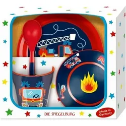 DIE SPIEGELBURG 18254 Geschenkset Kindergeschirr Feuerwehr (Wenn ich mal groß bin)