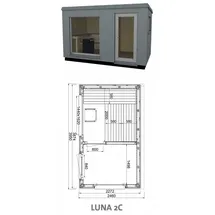 InfraWorld Fasssauna Infraworld Luna 2 Außensauna mit HPL-Platten Anthrazit versch.