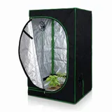MuCoLa Growbox 1,2 x 0,6 x 1,8 m schwarz/grün