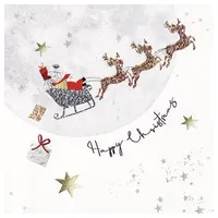 Home fashion Home Fashion®, Santa's Ride Lunch-Servietten aufgefaltetes Maß