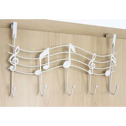 DanDiBo Türgarderobe Melody 131019 Weiß Türhaken 42 cm Garderobe Kleiderhaken Haken