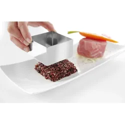 HENDI Speiseringe und Stampfer, quadratisch, Stampfer, 63x63x(H)55mm