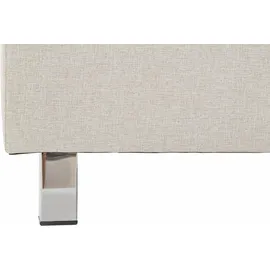 Westfalia Schlafkomfort Boxspringbett, inkl. Kaltschaum-Topper und Zierkissen Strukturstoff, Liegefläche B/L: 90 cm x 200 cm, H2, 7-Zonen-Kaltschaummatratze, beige Boxspringbett, Made in Germany - Möbel