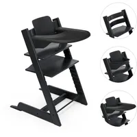 Stokke Tripp Trapp Bundle black inkl. Baby Set2 + Tray