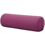 Yogistar Yogakissen Yoga-Bolster yin - rund - Samtosha - organic cotton, Hochwertiges Yoga-Bolster aus nachhaltigen Materialien weiß