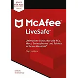 McAfee LiveSafe, beliebig viele Geräte - 1 Jahr, Download, ESD