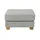 Soho Hocker Franka 75 x 42 x 62 cm Grau