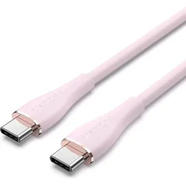 Vention TAWPG USB Typ C auf USB Typ C 100 W Schnellladekabel 480 Mbps Pink 1,5m