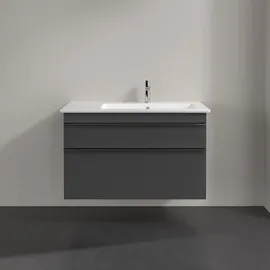 Villeroy & Boch Waschtischunterschrank 2 Auszüge 95,3 x 59 x 50,2 cm Grau