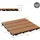 ECD Germany WPC Terrassenfliesen Hellbraun 30 x 30 cm 33 St.