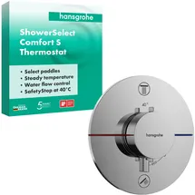 Hansgrohe ShowerSelect Comfort S Thermostat Unterputz, 2 Verbraucher, Chrom