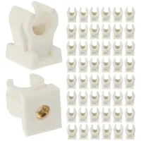 Tecuro Rohrclip Set einfach 8 mm - 50 Stück