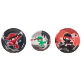 School-Mood SCHOOL-MOOD® Schulranzen School Mood 3er Patchy-Set Kai (Ninja) rot