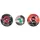 School-Mood SCHOOL-MOOD® Schulranzen School Mood 3er Patchy-Set Kai (Ninja) rot