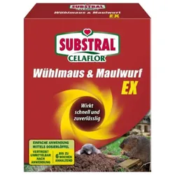 Substral Celaflor Wühlmaus & Maulwurf Ex, vertreibt Wühlmäuse und Maulwürfe mit Sofortwirkung, ohne Gift, 150g, 7345