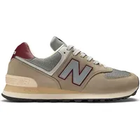 New Balance 574 Herren Arid Stone/Monarch Burgundy 47,5