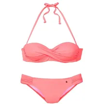 s.Oliver Bügel-Bandeau-Bikini Damen Orange 34 Cup C