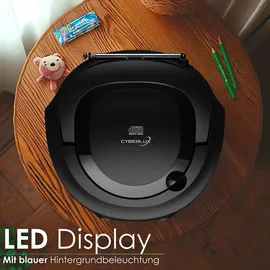 Cyberlux Tragbarer CD-Player Kinder Radio schwarz