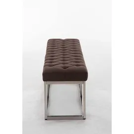 CLP Sitzbank Amun Stoff Edelstahl braun/150 cm