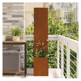 vidaXL Sichtschutz-Leinwand 50 x 150 cm Rostig Stahl