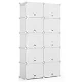 Mondeer Schuhschrank 10 Ebenen 40 Paar 0 x 0 x 0 cm weiß