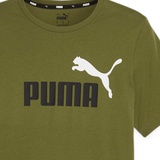Puma ESS+ 2 Col Logo Tee, Männer T-Stück, Olive Green,