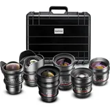 Walimex Video Fisheye-Portrait Set 6x Canon EF (Canon EF, Vollformat, Objektiv,