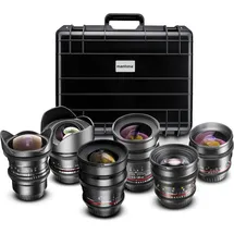 Walimex Video Fisheye-Portrait Set 6x Canon EF (Canon EF, Vollformat, Objektiv,