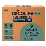 Fripa Küchenrollen OECOLIFE 3-lagig, 9 Rollen