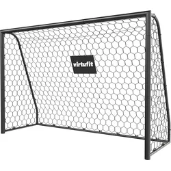 Fußballtor Premium - Robustes Fußballtor - 240 x 160 x 85 SCHWARZ 240 CM