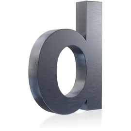 Longlife LED Hausnummer 3D Edelstahl Weiß
