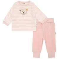 Steiff Unisex Baby Set Hose + Sweatshirt, Silver PINK,