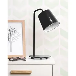 Schreibtischlampe schwarz 41 cm Kegelform TARIM