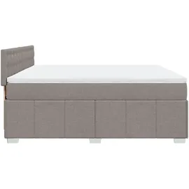 vidaXL Boxspringbett 180 x 200 cm Taupe