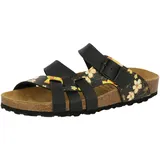 LICO Bioline Flora Hausschuh, Schwarz Gelb, 37 EU