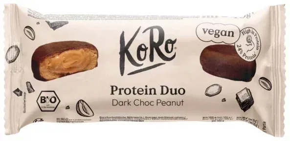 KoRo Protein Duo Dark Choc Peanut bio (2x20g)