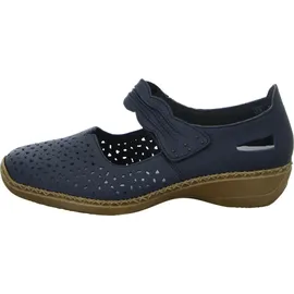 Rieker Damen Ballerinas, blau 41
