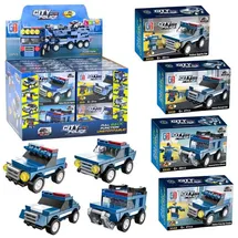 Wisam Polizei Fahrzeuge Bausteine Set 128-tlg.