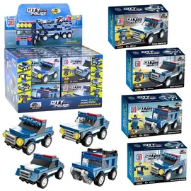 Wisam Polizei Fahrzeuge Bausteine Set 128-tlg.