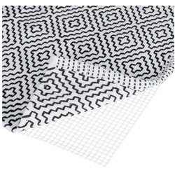 Antirutsch Teppichunterlage Antirutschmatte für Teppich, relaxdays, 80 x 200 cm schwarz|weiß 80 cm x 200 cm x 0.5 mm