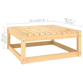 vidaXL Garten-Lounge-Set 10-tlg. natur/grau 3077159