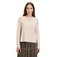 Cartoon Strickpullover mit Rundhalsausschnitt, beige, 44